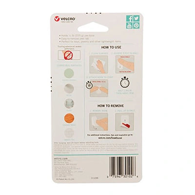 Mini gancho removible HANGables blanco 4 piezas