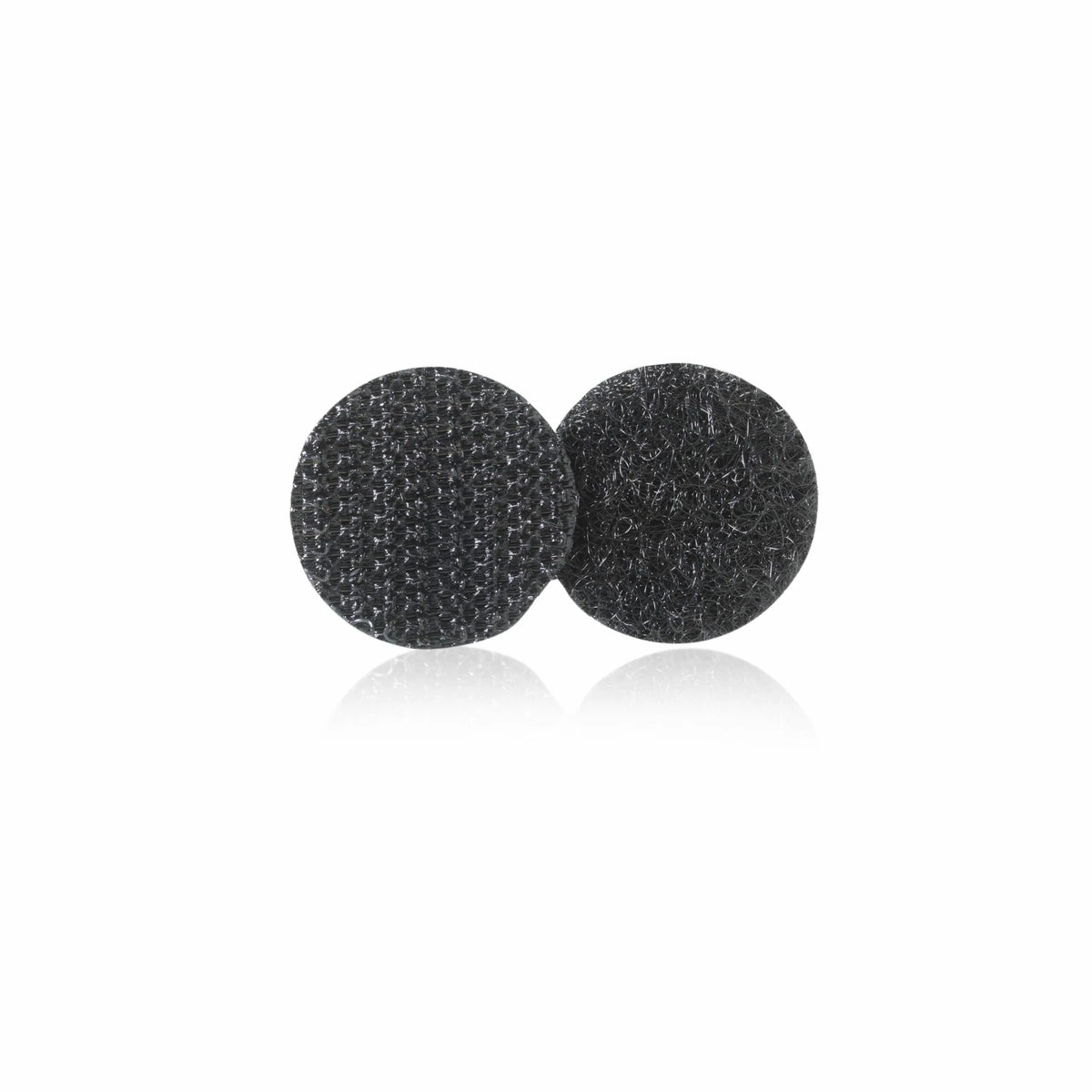 Velcro Círculos con adhesivo para uso general negro 1.5 cm 10 piezas