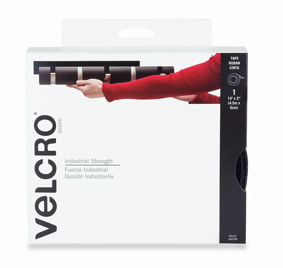 Velcro cinta con adhesivo de alta resistencia negro 4.5m x 5cm