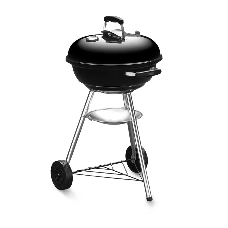 Asador de carbón Compact Kettle Weber de 18" negro