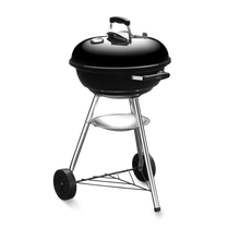 Asador de carbón Compact Kettle Weber de 18" negro