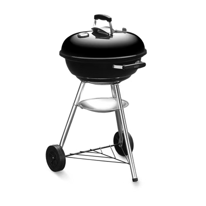 Asador de carbón Compact Kettle Weber de 18" negro