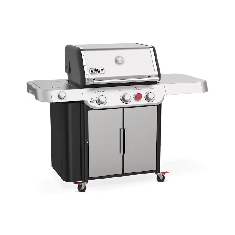 Asador de gas Weber Genesis S-335 acero inoxidable