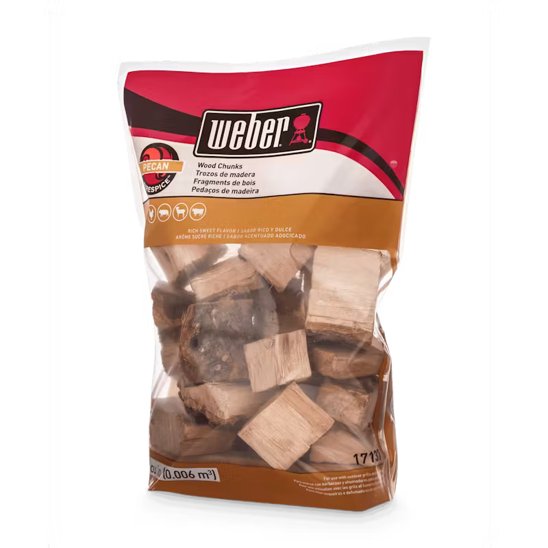 Trozos de madera de nuez para ahumar Weber