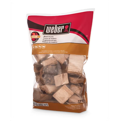 Trozos de madera de nuez para ahumar Weber