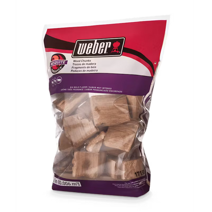 Trozos de madera de mezquite para ahumar Weber