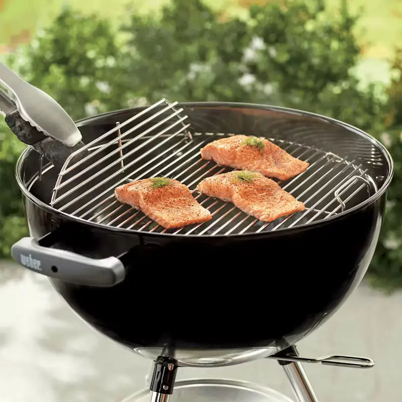 Rejilla superior con bisagras para asadores Weber de 18 pulgadas