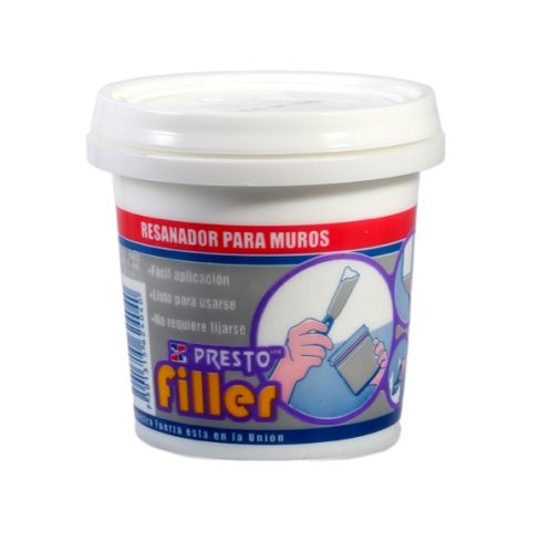 Resanador para muros presto filler secado rapido 236ml y 946ml