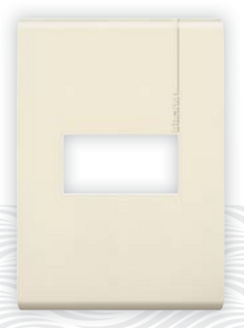 Placa modus 1 modulo marfil