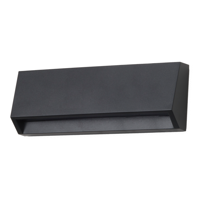 Luminaria grove de corteria a pared ip65 4000k negra 0130