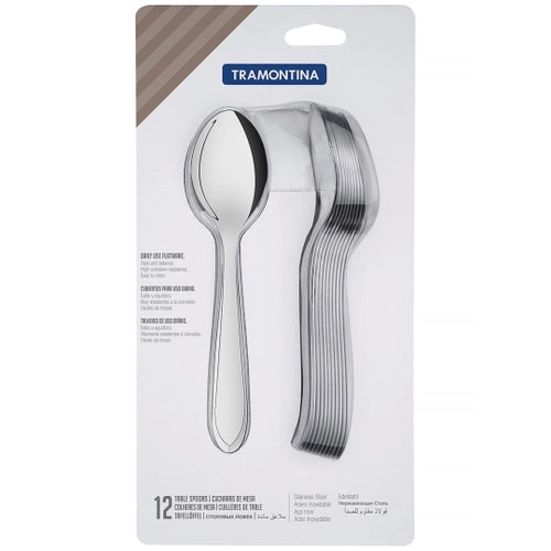 Juegos de cucharas de mesa laguna acero inox 12 pzas Tramontina