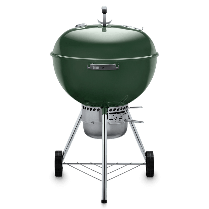 ASADOR DE CARBON ORIGINAL KETTLE PREMIUM 22'' VERDE - GRUPODONPEDRO