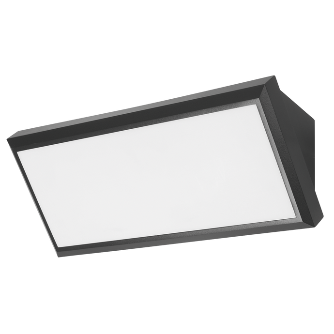 Luminaria samper a pared exterior negra ip65 3000k