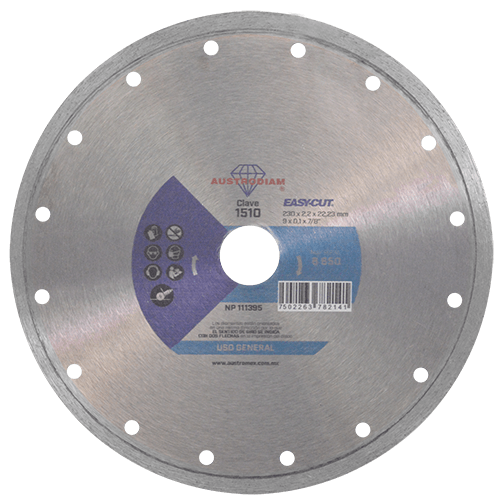 Disco de diamante azul rin continuo Easy-cut - GRUPODONPEDRO