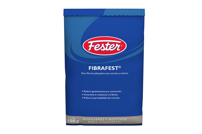 Fibrafest fibra de polipropileno para concreto y morteros Fester 100gr