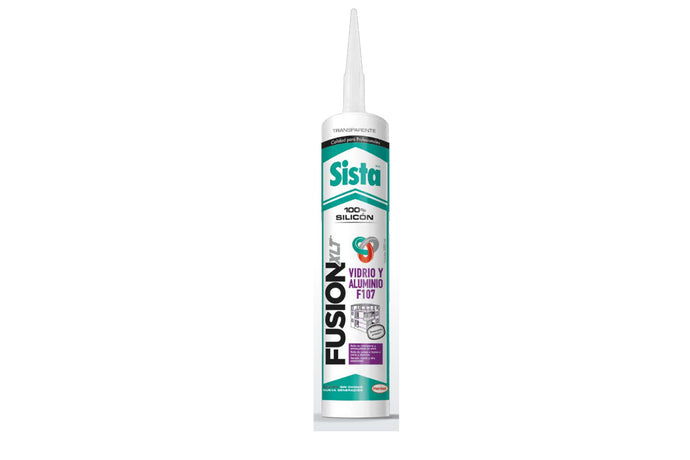 Silicon Sista Fusion XLT transparente para vidrio y aluminio 300ml