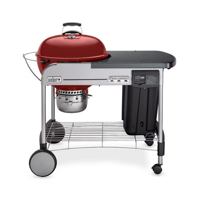 Asador de carbon performer deluxe carmesí de 22'' Weber