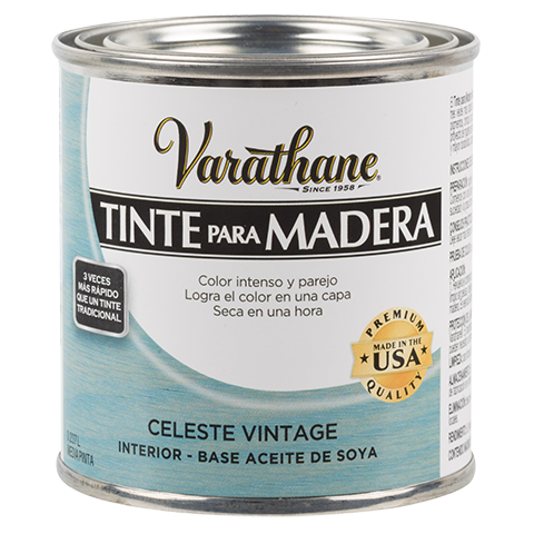 Tinte para madera Varathane - celeste vintage 237ml