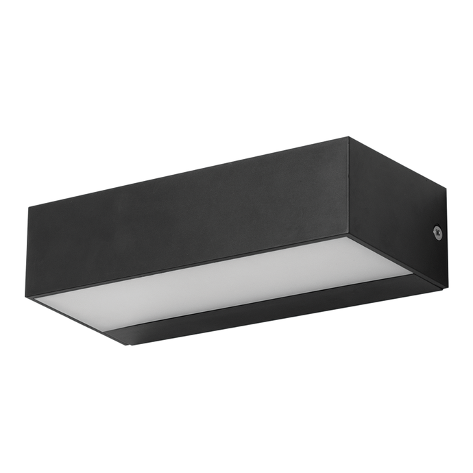 Luminaria ara a pared exterior negra ip65 3000k Estevez