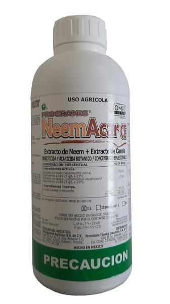 INSECTICIDA PROGRANIC NEEMACAR CE 1 LT - GRUPODONPEDRO