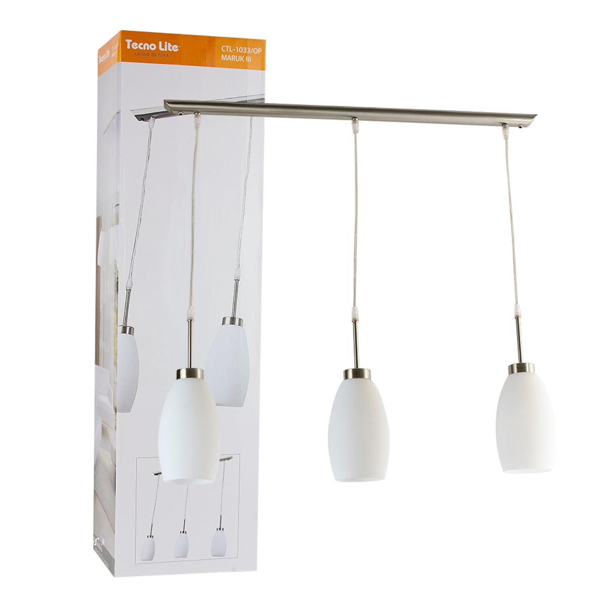 LAMPARA COLGANTE MARUK III E27 25.5W - GRUPODONPEDRO