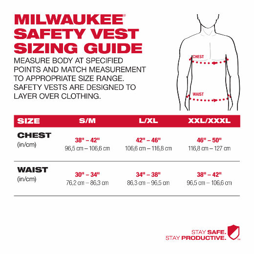 CHALECO DE SEGURIDAD AMARILLO DE ALTA VISIBILIDAD TALLA L/XL MILWAUKEE - GRUPODONPEDRO