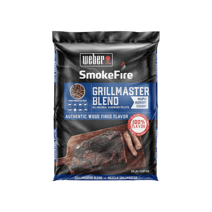 Pellets de madera natural grill master 9kg Weber