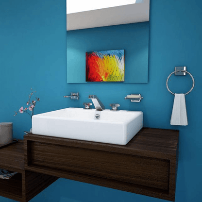 LAVABO LUCERNA 3 PERFORACIONES HELVEX BLANCO - GRUPODONPEDRO