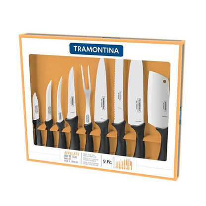 JUEGO DE CUCHILLOS AFFILATA TRAMONTINA 9 PZAS - GRUPODONPEDRO