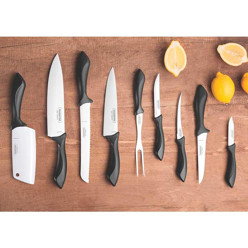 JUEGO DE CUCHILLOS AFFILATA TRAMONTINA 9 PZAS - GRUPODONPEDRO