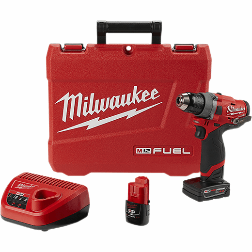 KIT DE TALADRO/DESTORNILLADOR M12 FUEL DE 1/2'' MILWAUKEE - GRUPODONPEDRO