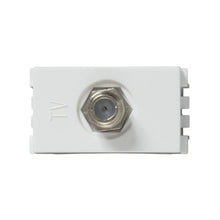 Toma tv coaxial blanco Simon 25 plus