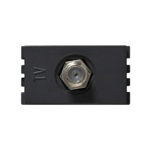 Toma tv coaxial grafito Simon 25 plus