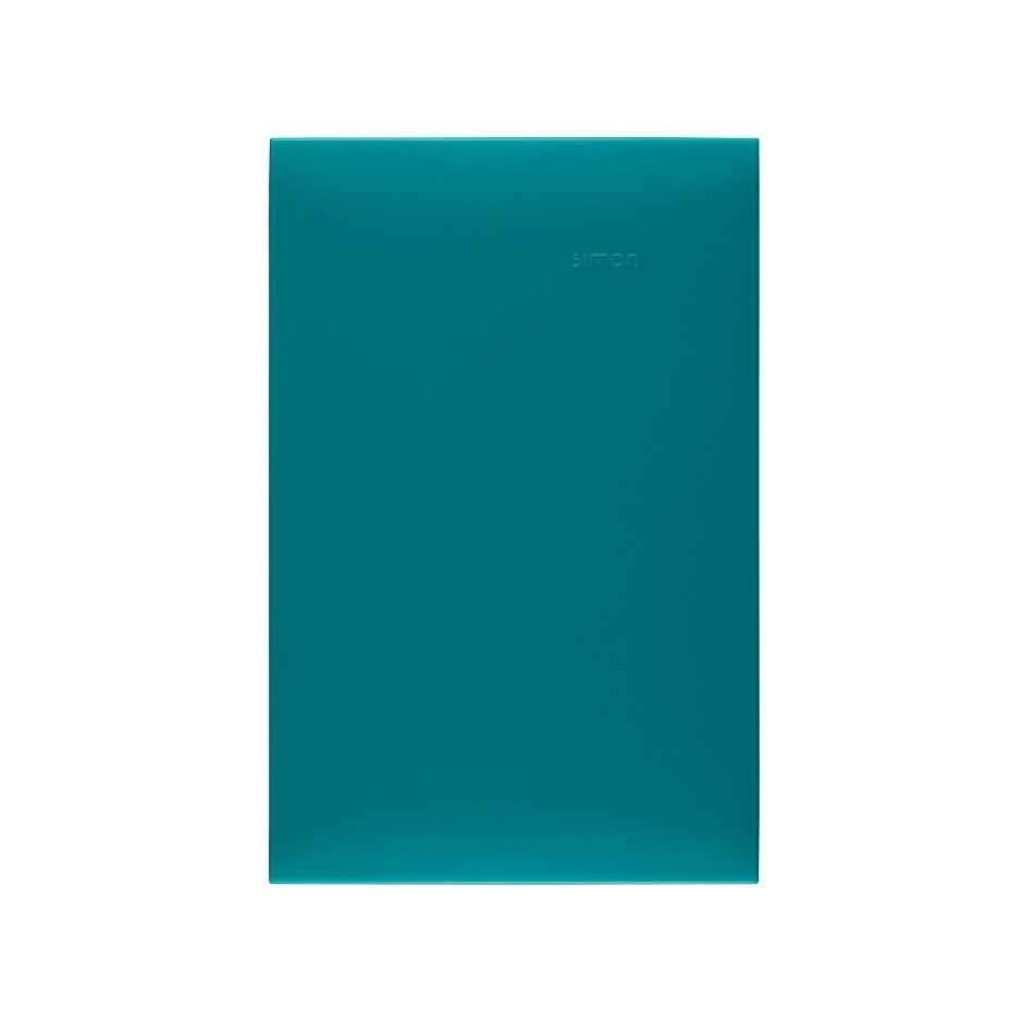 Placa ciega sin chasis verde aqua Simon 25 plus