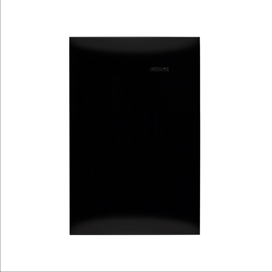 Placa ciega sin chasis negro ébano Simon 25 plus