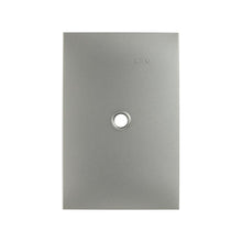 Placa salida de cable sin chasis aluminio mate Simon 25 plus