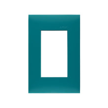 Placa de 3 módulos sin chasis verde aqua Simon 25 plus