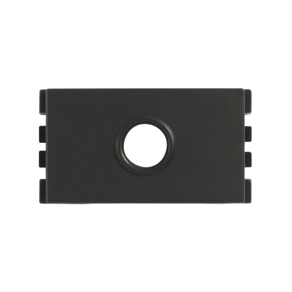 Tapa salida de cable grafito Simon 25 plus