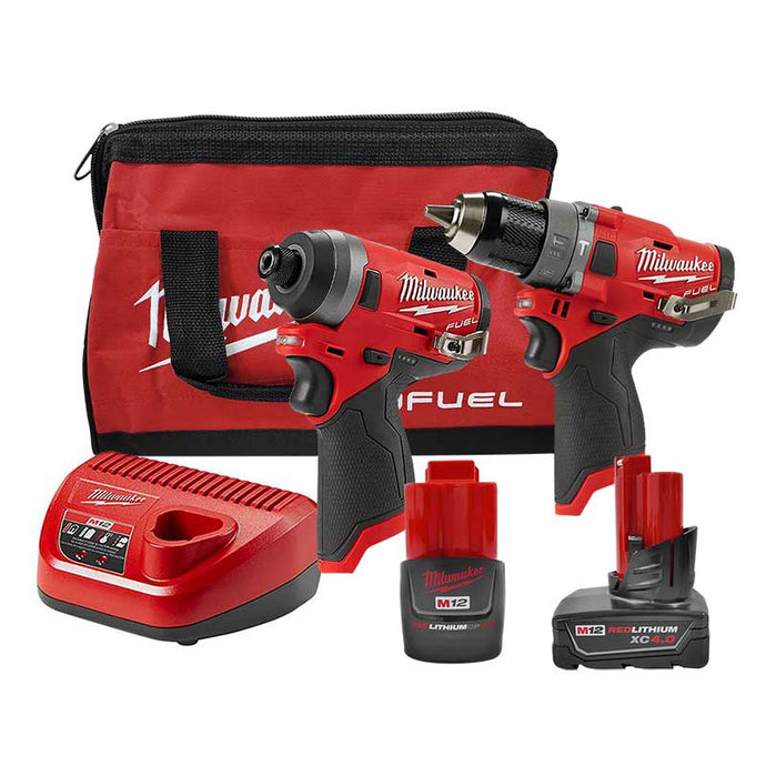 Kit de rotomartillo y llave de impacto m12 fuel Milwaukee 2598-22