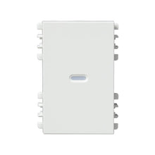 Tecla con visor de 3 módulos blanco Simon 26