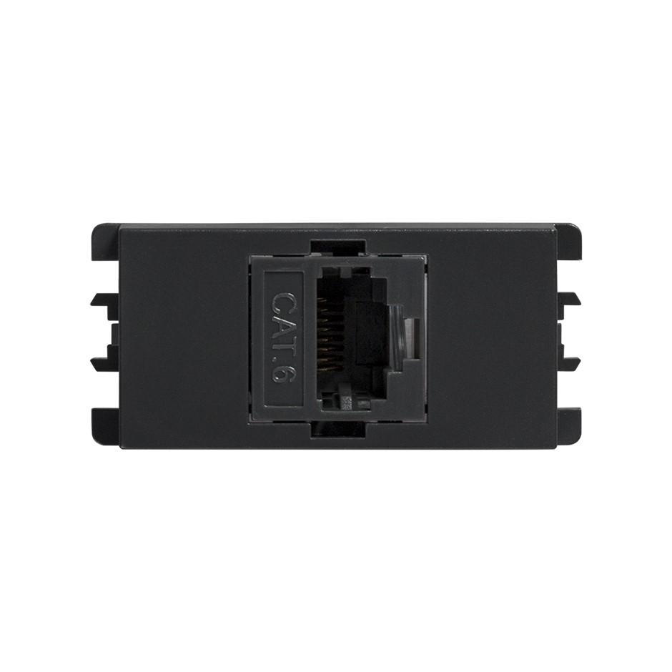 Toma informática rj45 cat 6e utp grafito Simon 26