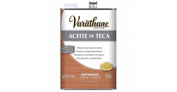 ACEITE VARATHANE DE TECA TRANSPARENTE 3.8L - GRUPODONPEDRO