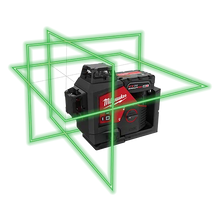 Load image into Gallery viewer, Laser verde de 3 planos en 360 grados m12 Milwaukee

