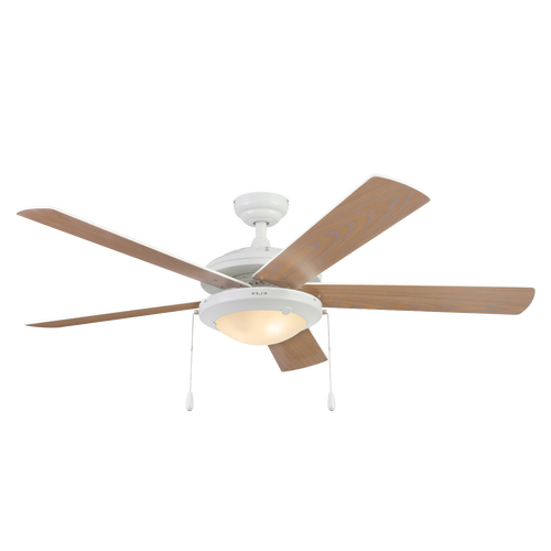 Ventilador Vendaval Coolfan aspas reversibles blanco maple de 52''
