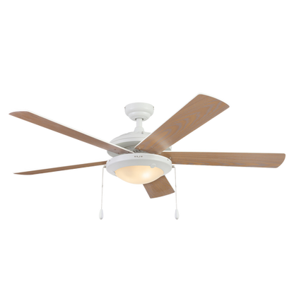 Ventilador Vendaval Coolfan aspas reversibles blanco maple de 52''
