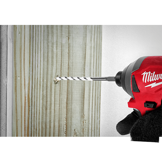 Broca de carburo materiales multiples shockwave 1/4'' Milwaukee