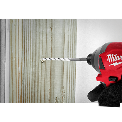 Broca de carburo materiales multiples shockwave 1/4'' Milwaukee