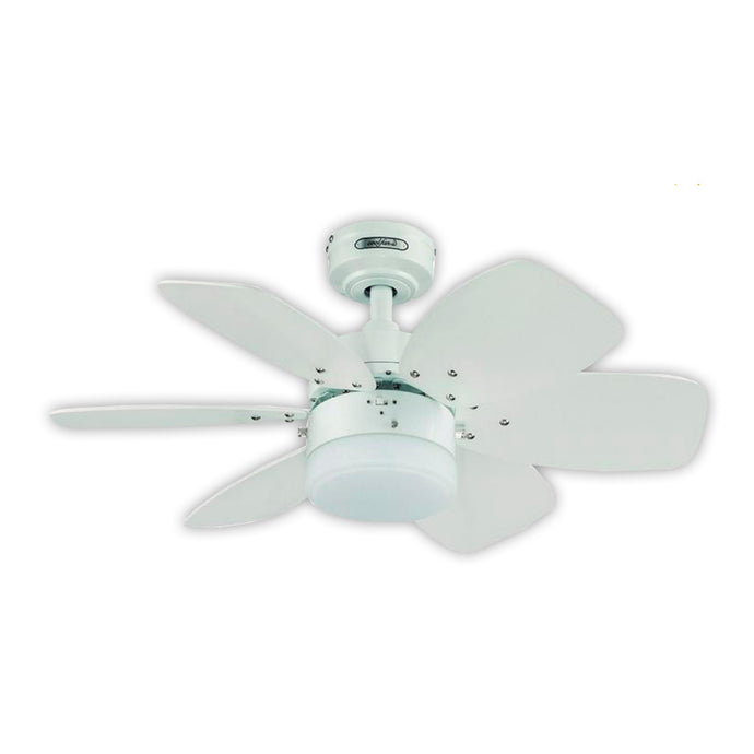 Ventilador lombardo blanco de 30'' con aspas reversibles Coolfan