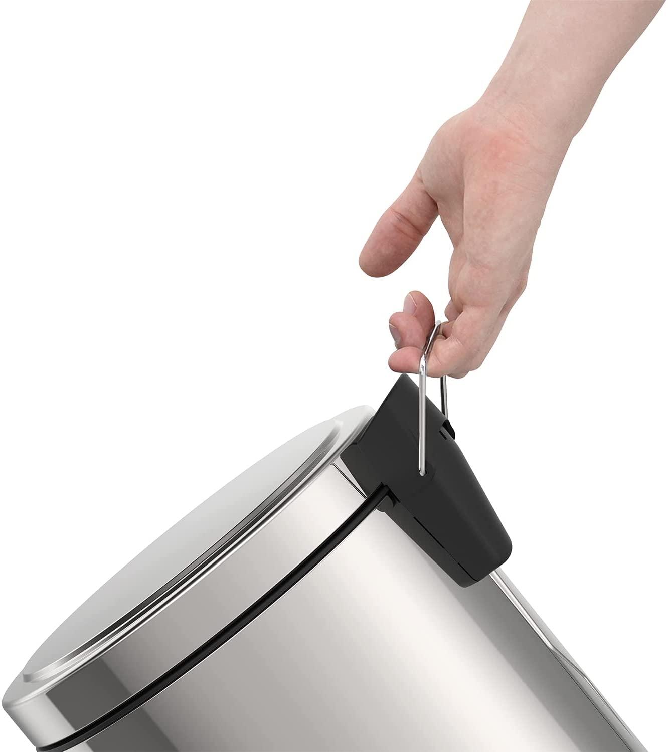 CESTO DE BASURA 12LT TRAMONTINA ACERO INOX - GRUPODONPEDRO