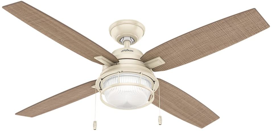 Ventilador Ocala claro para exteriores de 52'' aspas reversibles Hunter